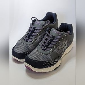 KURU Quantum Womens Mesh Running Shoes Gray Purple Sneakers Size 9.5m